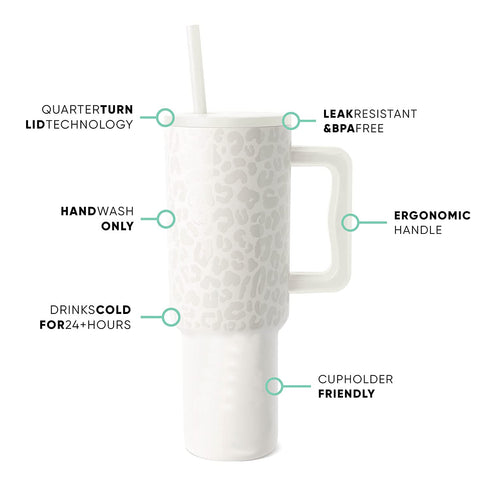 40oz Handle Cup 304 Stainless Steel Cold Insulation Large Tumbler Ice Cup